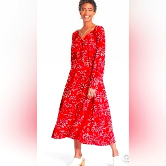 Knox Rose lively red maxi. - Picture 1 of 7